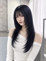 メゾンセブンルックス 宇都宮簗瀬店(Maison 7LOOKS) ハッシュカット×ネイビーカラー《楠奥》