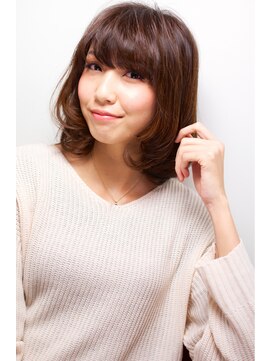 アズーア ヘアーアンドスパ(azure hair&spa) 大人かわいい☆ミディアムボブ 【横浜駅】