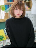 *bliss川口*横顔美人♪外国人風カラー前下がりボブa