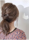 簡単ヘアアレンジ