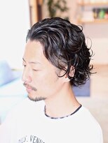 リビーチ ヘア リゾート 赤羽(Rebeach HAIR RESORT) 【リビーチ】メンズの色気漂うミディアムパーマスタイル