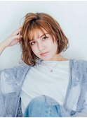 簡単スタイリング♪ヌーディーカラー☆大人ボブ