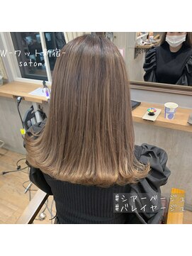 ワット 新宿店 【W-ワット-新宿店 担当Satomi】外国人風シアーベージュ