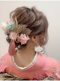 ふわふわキュートシニヨン