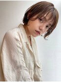  シースルーバング/大人ショートボブ