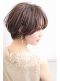 大人かわいい ショートスタイル ボリューム 骨格補正