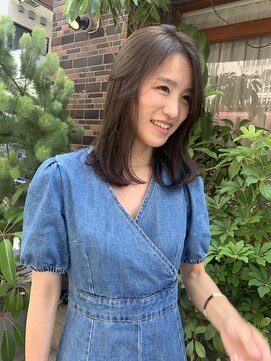 サン 白金台(SUN) 【chocolat beige×セミlayer hair】