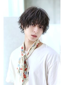 リップス 表参道店(LIPPS) 内巻き外ハネスパイラル【MIXウルフ】ミディアムウルフ