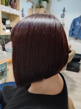 ヘアー ガーデン アンジュ(hair garden Ange) 前下がりボブ