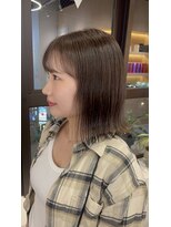 シダ(sida SAIIN)&nbsp;シアーグレージュ外はねボブ