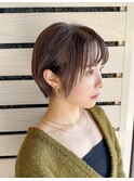 #くびれショート#ピンクグレージュ