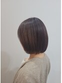 白髪活かし艶ブラウン×大人ボブ☆
