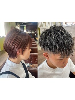 数ミリミリ単位までこだわった高いカット技術で,自宅でも再現しやすいStyleに！毎朝のスタイリングも楽々◎