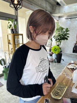 シールドヘアー 沖縄 新都心(C'LD Hair) ハイトーンボブ/ボブ/ストレートボブ/ミニボブ/切りっぱなしボブ