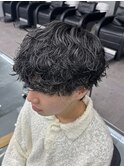 波巻きパーマ
