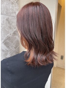 マノハル(MANOHARU) オレンジイヤリングカラー オレンジブラウン