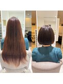 ヘアドネーション、ボブ♪