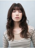 ふんわりゆるめパーマ/柔らかい質感セミロング