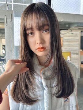 ノラジャーニー(NORA Journey) 【上田】顔周りレイヤーカット透明感カラー地毛風ストレート