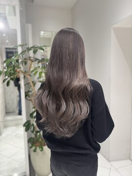 ザックギンザ(ZACC ginza) グレージュ/ブリーチ/ロングレイヤー/メルティカラー