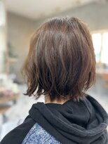 ミュゼプリュム(Musee plume) ゆるっとパーマボブ/肩上ボブ
