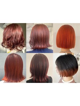 何色でも勿論OK！でも冬は”透明感も諦めない”暖色カラーが可愛い！インナーカラー/裾カラー/ボブも◎