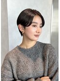 ショートカットショートヘアコンパクトショートボブ丸みショート