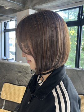 ネアー 新潟(NEER) アプリコットオレンジ/くびれヘア/ウェーブショート［新潟］