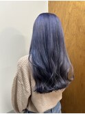 パープルダブルカラーインナーカラーケアブリーチ