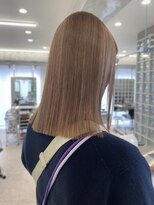 サンクマーケット 渋谷(cinq MARKET) 渋谷ブリーチカラータッセルボブ顔周りレイヤー切りっぱなしボブ