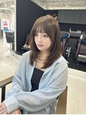 ミディアムレイヤー/韓国ヘア/ウルフ/顔周りカット/髪質改善