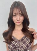 レイヤー/顔まわり/縮毛矯正
