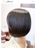 内巻きボブ 丸ボブ