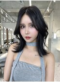 レイヤーカット小顔に見せるヘア/韓国ヘア/髪質改善/福岡/博多