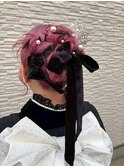 ハイライトバレイヤージュダブルカラーケアブリーチ20代30代