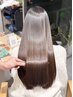 【うねり・広がり】カット＋髪質改善ストレート＋補修ケア ￥18,700