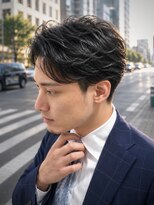 ヒロギンザ 青山店(HIRO GINZA)&nbsp;七三毛流れビジネスショート