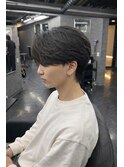 ニュアンスパーマ　センターパート