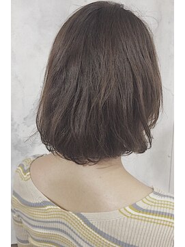 レセ 南柏店(Laissez) ミディアムボブ ゆるふわパーマ/ミディアムボブ/丸みシルエット