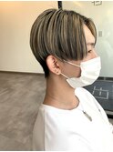 コントラストハイトーンマッシュ