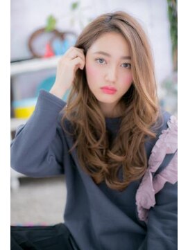 ミック ヘアアンドビューティー 大山店(miq  Hair&Beauty) かき上げバングアシンメトリー外国人風ランダムパーマa1