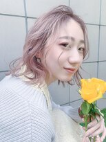 アイティーバイアルバム 八王子店(IT by ALBUM)&nbsp;ゆるカールヘア_イヤリングカラーラベンダーカラー_8376