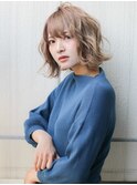 大人ボブヘーゼルベージュ
