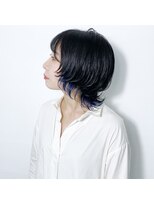 バージョン(Ver.)&nbsp;ウルフ × インナーカラー ネイビー 【 Ver. 柏 】