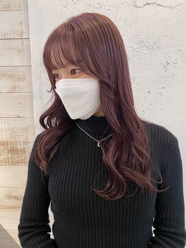 レンク(LENC) ピンクカラー×ブリーチなしカラー