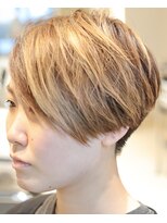ヘア デザイン リスク(HAIR DESIGN RISK)&nbsp;【RISK高橋勇太】ホワイトグレージュアンニュイハンサムショート