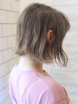 ウィル 野田阪神店(WiLL) 【WiLL野田阪神】グレージュの切りっぱなしデザインカラー