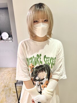 ニコフクオカヘアーメイク(NIKO Fukuoka Hair Make) 【NIKO】顔まわりレイヤー/ウルフカット/切りっぱなしボブ