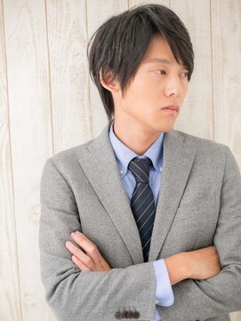 トニーアンドガイメン ホテル京阪仙台店(TONI&GUY MEN) 作り込まない黒髪ビジネスウルフショートe仙台