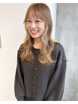 イル(ill)&nbsp;イヤリングカラー　ミルクティーベージュ　インナーカラー